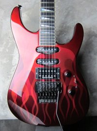 Jackson USA SL-1 Soloist / Red Ghost Flame / Flare Line-Fire Pattern 