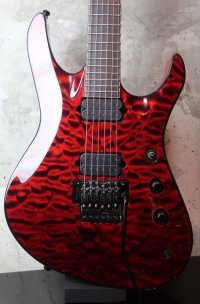 Jackson USA / Chris Broderik  Soloist 6 / Special Quilted Maple Top / Trans Red