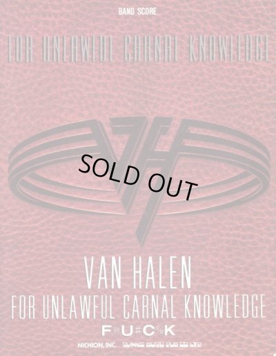 画像1: band score  " VAN HALEN   F@U#C%K "