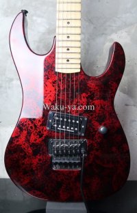 B.C. Rich Gunslinger Retro Custom Scalloped / Red Decay