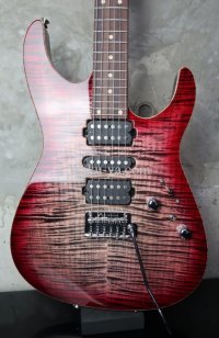 Tom Anderson Angel Natural Black to T-Red Burst with Binding 