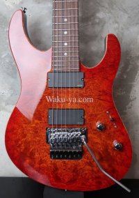 Suhr Custom shop Modern FRT 7 Strings  / Burt Maple Top /  FireBurst