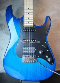 Tom Anderson The Classic Bora to Transparent Blue Burst 