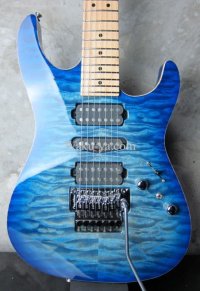 Tom Anderson Drop Top Seven String Jack's Blue Burst w/ Binding