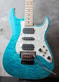 Tom Anderson Drop Top Classic / Bora Bora to Trans Blue Burst /  Binding 