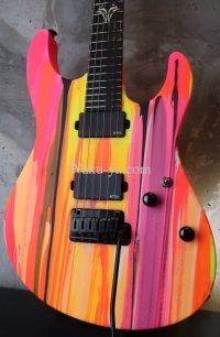 Suhr Modern Custom Satin Off Neon Drip / Ltd Edition  / Macing Head　