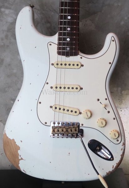 画像1: Fender Custom Shop 1969 Heavy Relic Stratocaster  RW / Olympic White (1)