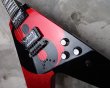 画像11: Dean USA Custom Shop Michael Schenker Flying V Yin Yang / Black & Red Sparkle (11)