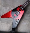 画像13: Dean USA Custom Shop Michael Schenker Flying V Yin Yang / Black & Red Sparkle (13)