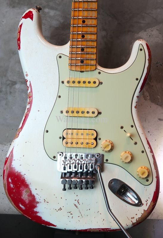 Fender Custom Shop '60 Stratocaster S-S-H Heavy Relic FRT / Ltd White  Lightning