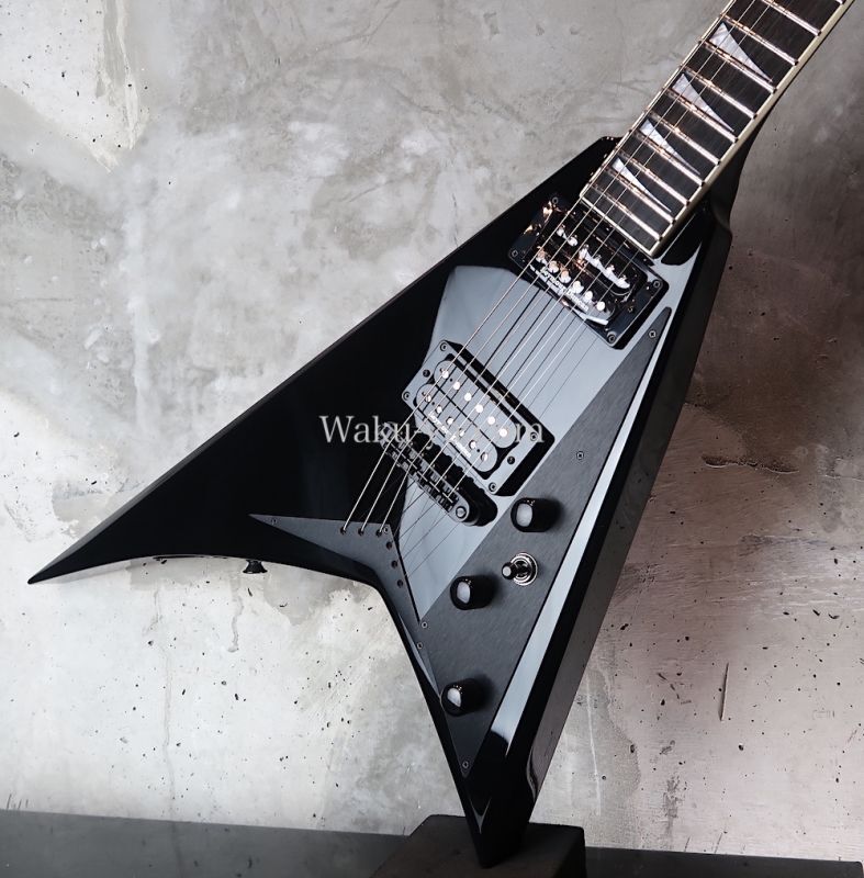 Jackson USA Custom Shop RR-1T / Through back　Tail　/ Kirk Hammett / Ebony  Board - Gloss Black